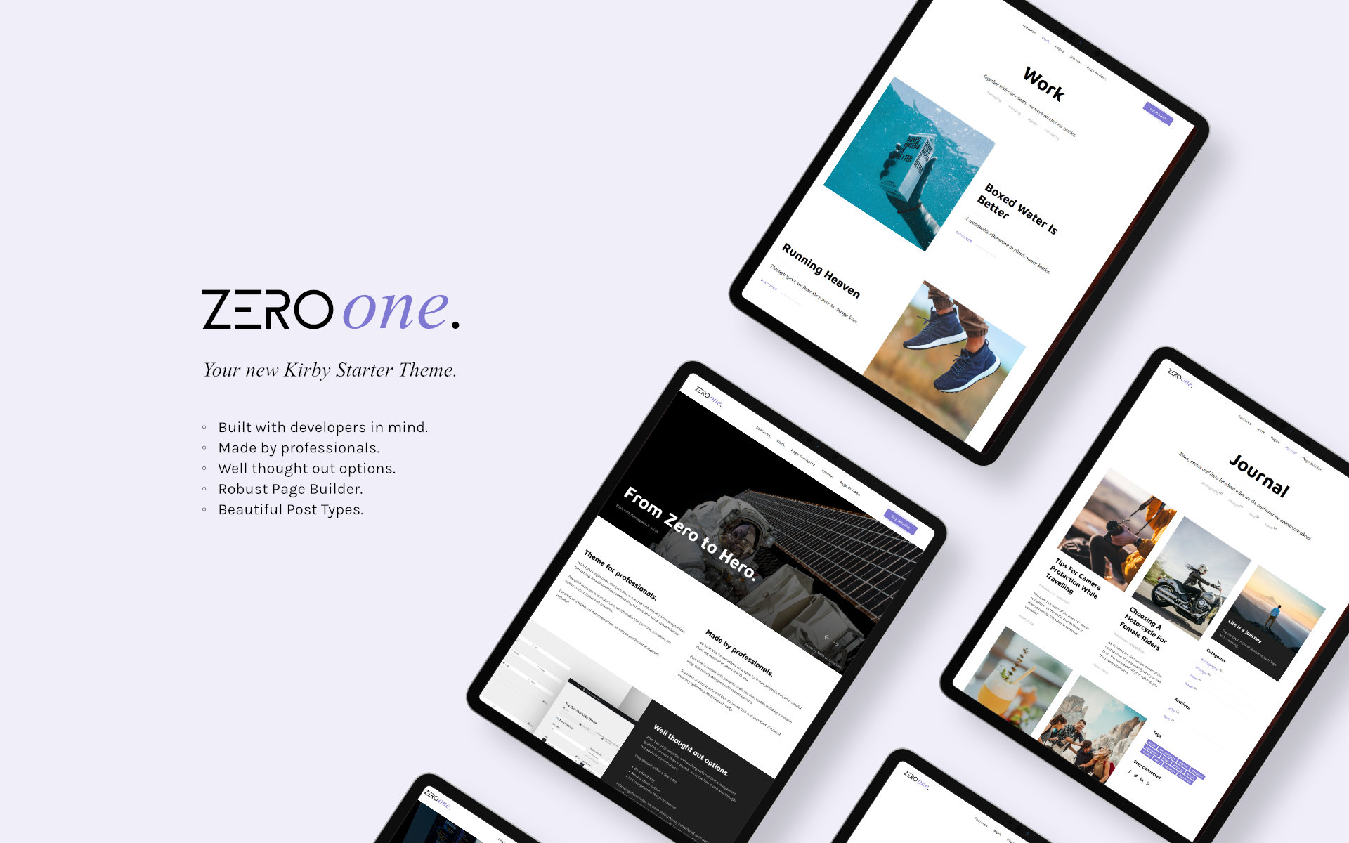 The Zero One theme features